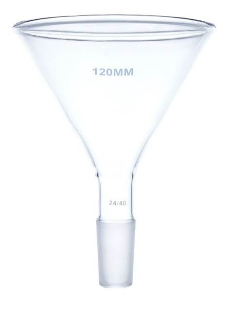 Glass Funnel - 24/40 Male Joint - 120mm