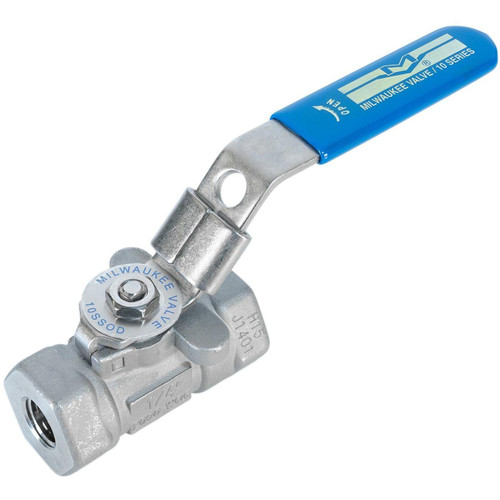 Milwaukee Valve 316SS FNPT Ball Valve Milwaukee Valve 316SS FNPT Ball Valve