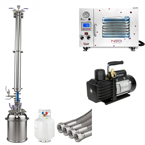 Lab Pack 8 - 5LB MK-V Orthrus Bidirectional Flow Closed Loop Extractor; 1.9CF BVV Neocision Certified Lab Vacuum Oven; 7CFM Vacuum Pump