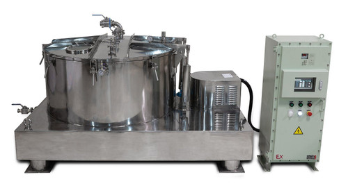 475L Jacketed Stainless Steel Centrifuge with Explosion Proof Motor and Siemens Controller - 150Lbs Max Capacity