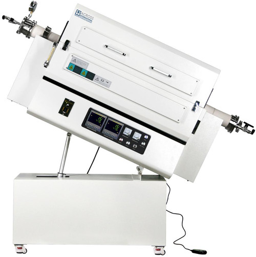 3-Zone 1500C Rotary & Tilting Top-Open Tube Furnace 80mm OD