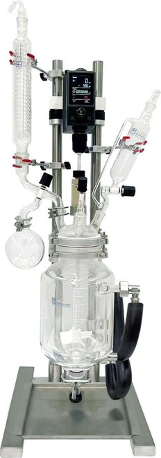 Glass Reactor Ai 2L Single Jacketed - 115V/230V Compatible
