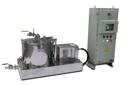 Certified 45L Jacketed Stainless Steel Centrifuge with Explosion Proof Motor and Siemens Controller