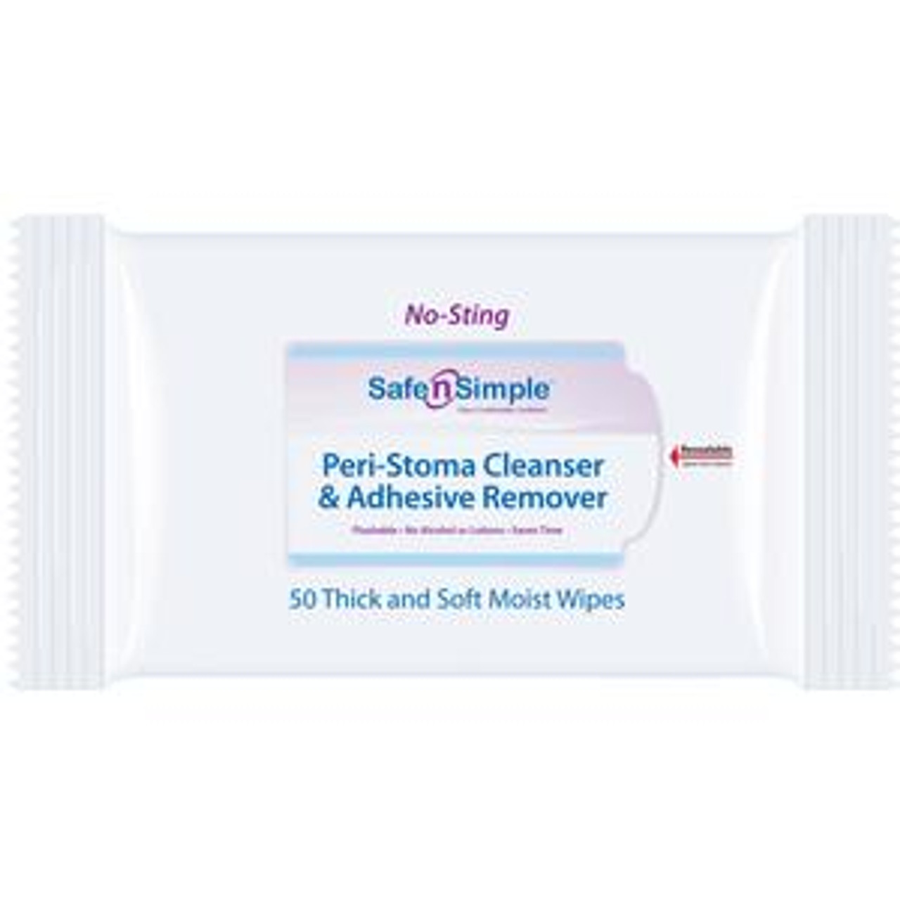 Adhesive Remover Wipes - Box of 50