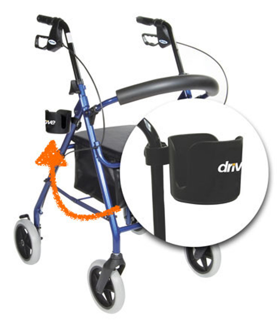 Rollstuhl für ältere Personen 2pc Universal Clip on Cupholder Walker 