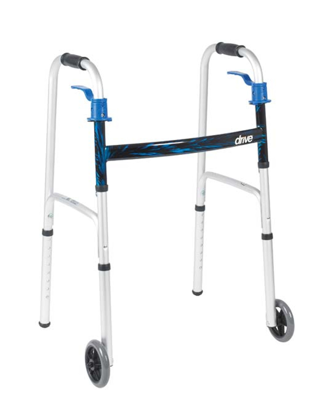 Drive Deluxe Trigger Release Folding Walker with 5