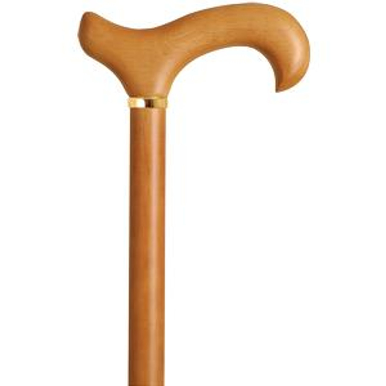 Alex Orthopedic Men's Derby Handle Cane in Natural Stain