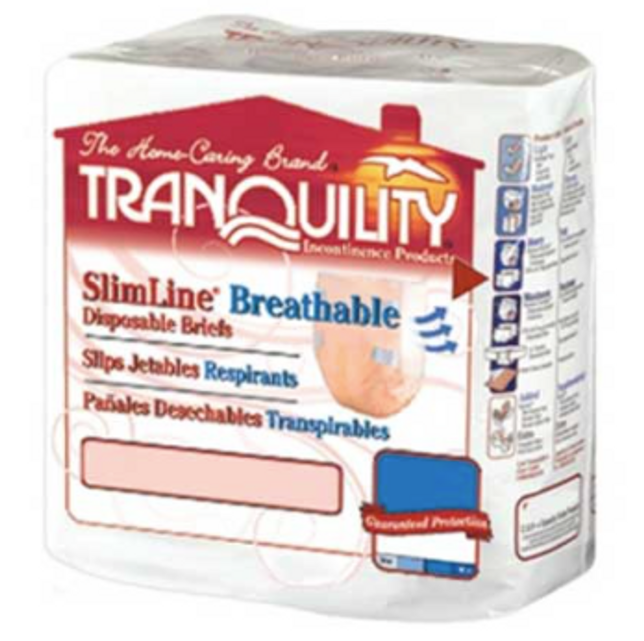 Ships Free] Tranquility SlimLine Disposable Briefs, Heavy Absorbency