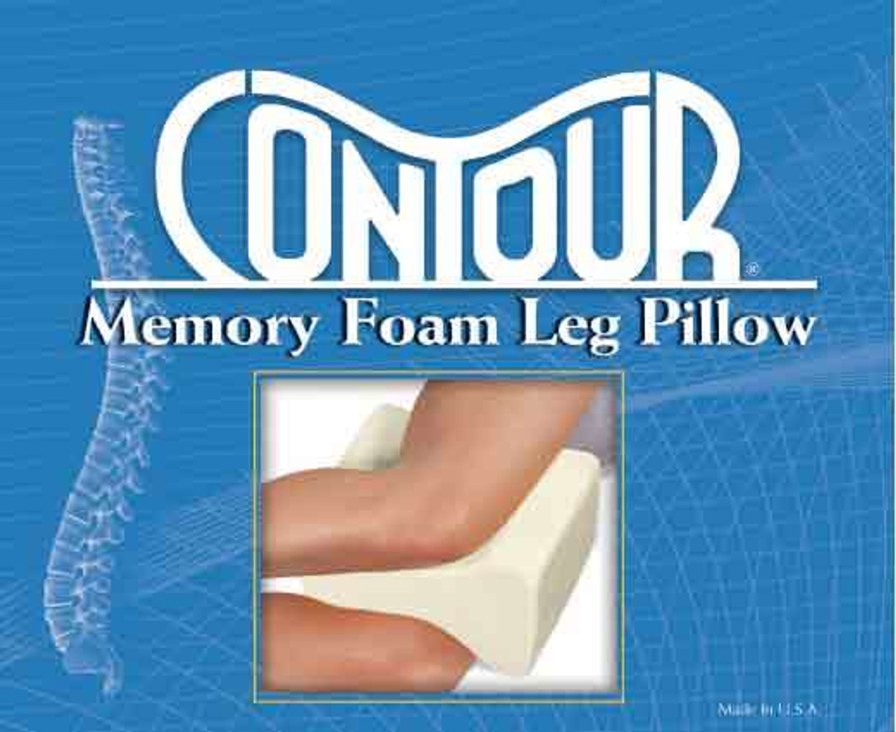 Contoured Memory Foam Leg Pillow
