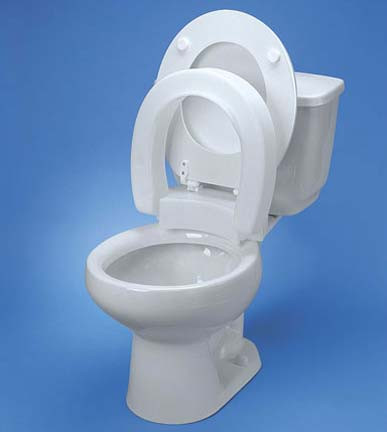 Maddak TallEtte Hinged Elevated Standard Toilet Seat