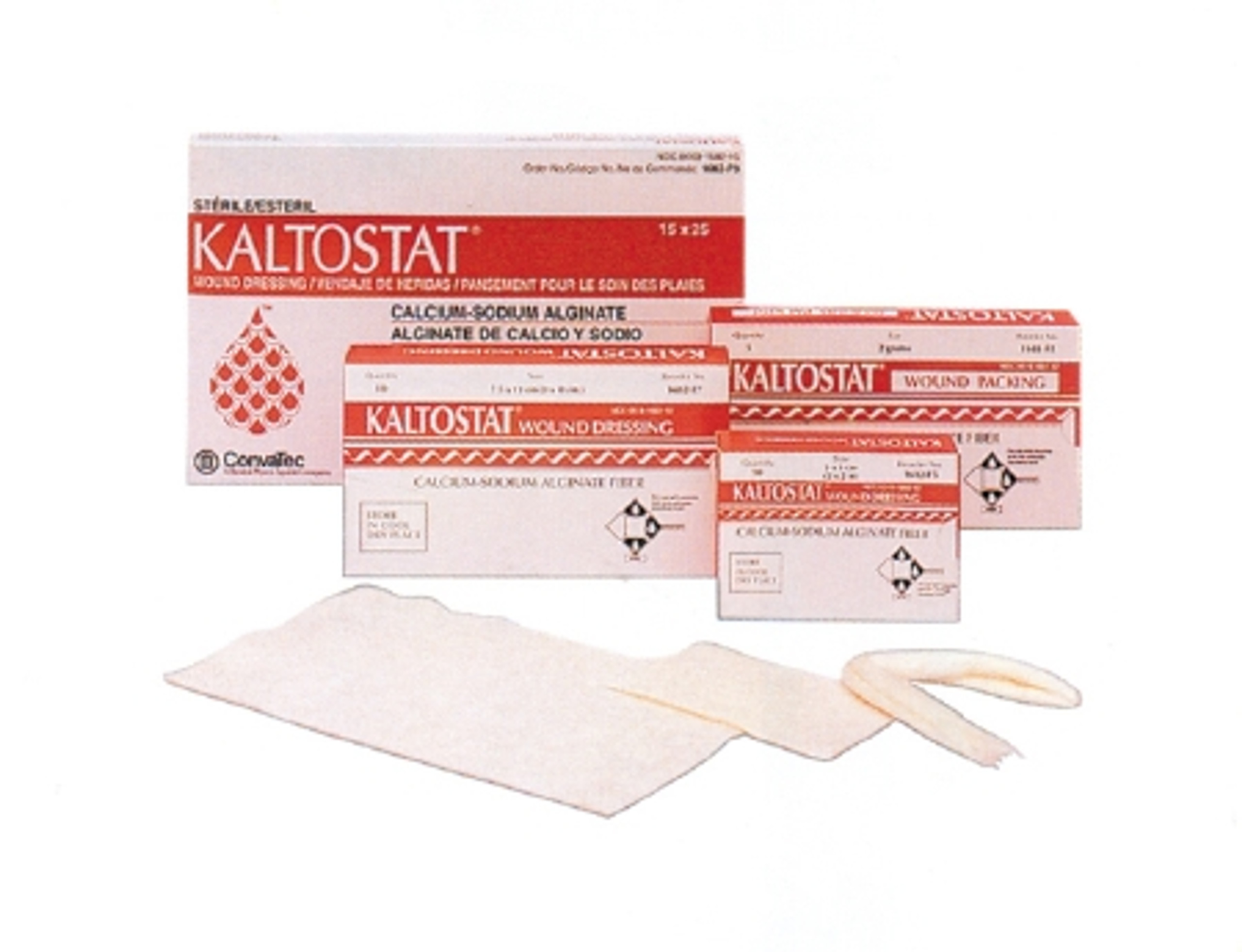 KALTOSTAT Calcium Alginate Dressing 2 g, Packing Strips