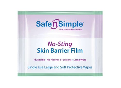 Safe N Simple Skin Barrier Wipes, 5" x 7"