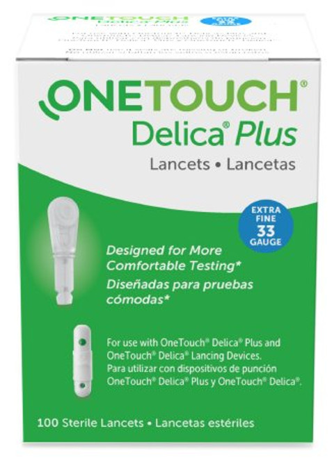 OneTouch Extra Fine Lancets - 33 ga (Box of 100)