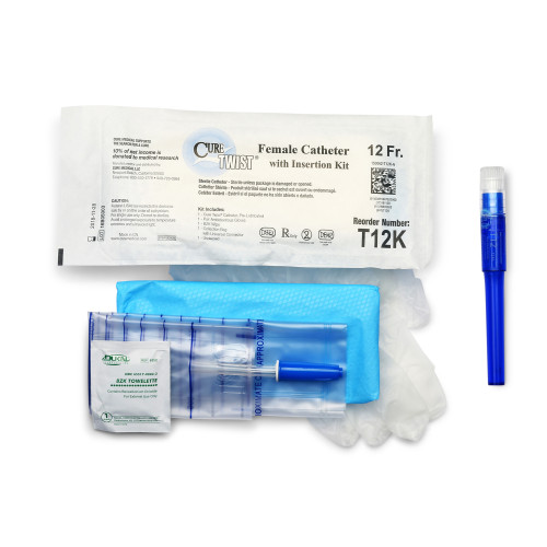 Twist Intermittent Catheter Kit, 12Fr, Female (T12K)