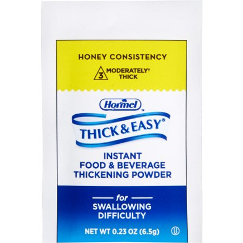 Thick & Easy Instant Food Thickener - 100 - 6.5 g Packets, Honey Consistency (Box of 100)