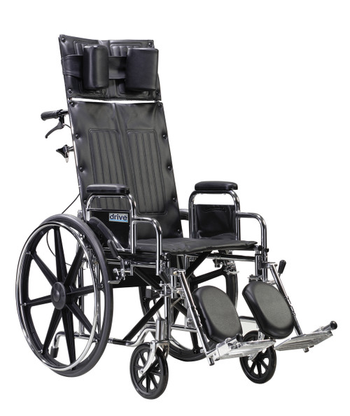 Drive Medical Sentra Full Reclining Wheelchair - 22" Seat