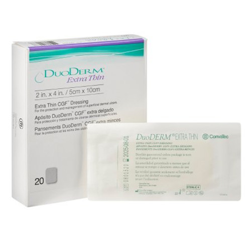 Pansement hydrocolloïde DuoDERMMD CGFMD avec gel contrôlé, stérile