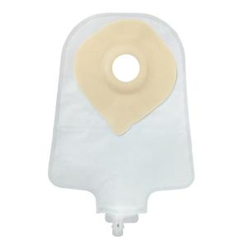 Securi-T One-Piece 9" Urostomy Pouch with Flip Flow Valve,  Pre-Cut - Convex (Box of 10)