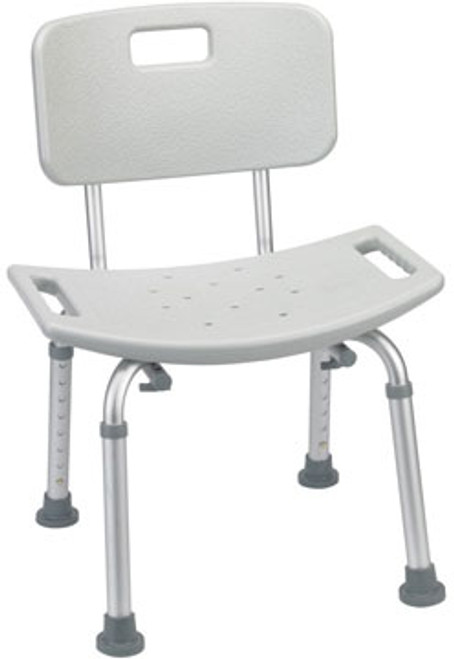 The Drive RTL12202KDR Bath Bench & Shower Seat shown with optional Back.