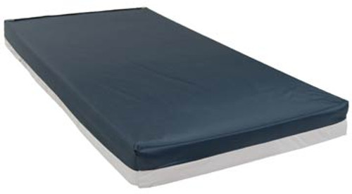 Drive Medical's Bariatric high-density foam mattresses are designed to provide comfortable support for the bariatric patient. The high density foam is covered with a fluid-resistant zippered nylon top cover and waterproof vinyl bottom.