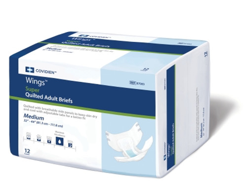 Wings Super Incontinent Brief Tab Closure Heavy Absorbency