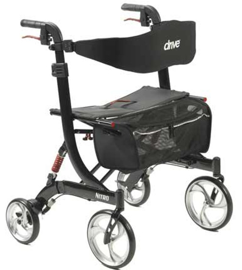 Drive Medical Nitro HD Euro-Style Rollator - Users 6'0" and Taller