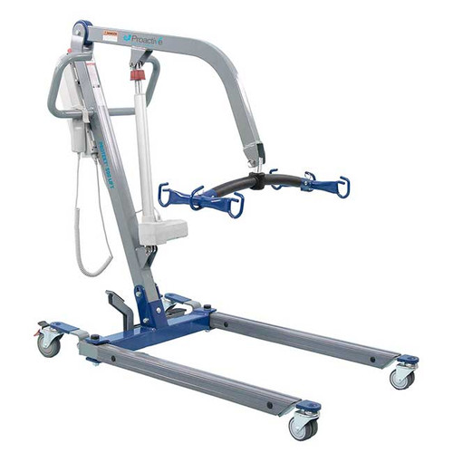 The Protekt 600 Powered Patient Lift 33600 is designed to conveniently and safely assist with patient transfers. This battery powered transfer lift is easy-to-use and recharge. Easy-to-grip handles offer easy maneuverability.