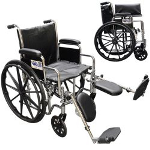 Viper Wheelchair with Flip Back Removable Arms, Desk Arms, Elevating L