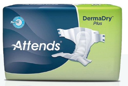 Attends DermaDry Plus Breathable Tab Closure Briefs