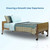 The 5410IVC bed shown with Side Rails in chrome (ProBasics rail options are Brown Vein finish). Mattress package options are also available.