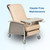 Drive Medical Extra-Wide Bariatric 3-Position Recliner - 500 lbs Capacity. Shown in Tan.
