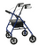 ProBasics Aluminum Bariatric Rollator in Blue - 400 lbs Capacity, 33.5" to 38.5" Handle Height