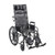 Drive Medical Silver Sport Reclining Wheelchair with Vinyl Upholstery