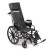 Invacare's Tracer SX5 Recliner wheelchair features a carbon steel frame, a heavy-duty inner liner to keep the seat and back from stretching and urethane rear tires mounted on "no flex" wheels. Recline range is 90 to 110 degrees. Built to last with a dual-axle for conversion to hemi-height. Available with seat dimensions 18"W by 16"D or 16"W by 16"D.