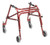 Drive Medical Nimbo Posterior Walker 19" to 25" Handle Height (shown in Castle Red)