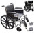 Alco 500 Heavy Duty Wheelchair, 20", 22" or 24" Width, Weight Capacity 500 lbs