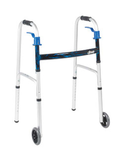 Drive Deluxe Trigger Release Folding Walker with 5