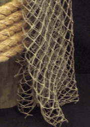 Nautical Seasons Authentic Used Fish Net 5' x 5' Toll Free 8668882628
