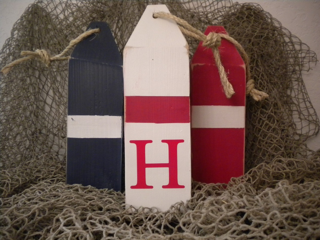 Monogrammed Fishing Buoy Nautical Custom