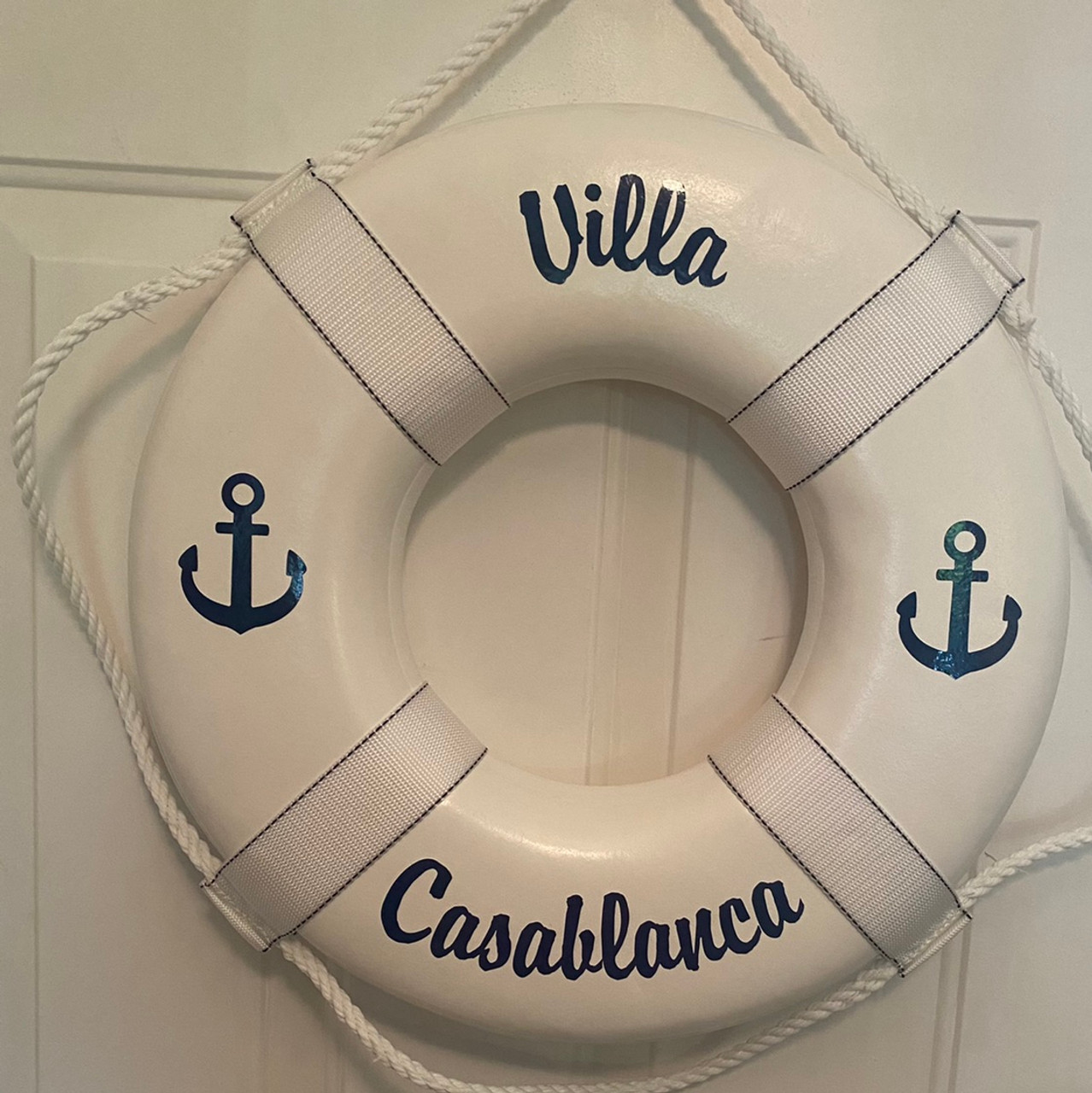 Patgoal Navy Lifebuoy Nautical Aboard Sign Decor Life Ring Room Bar Home  Decoration : Amazon.in: Home & Kitchen