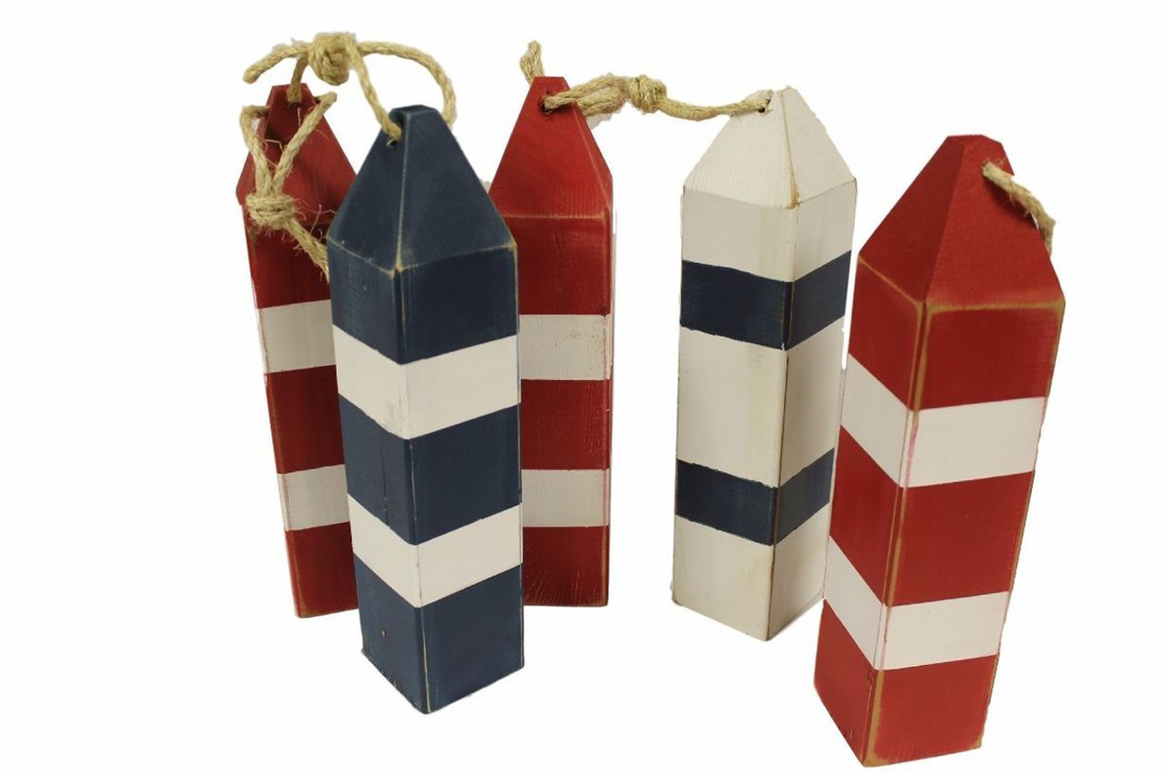 Wood Buoys Fishing Buoy Decor Nautical Seasons