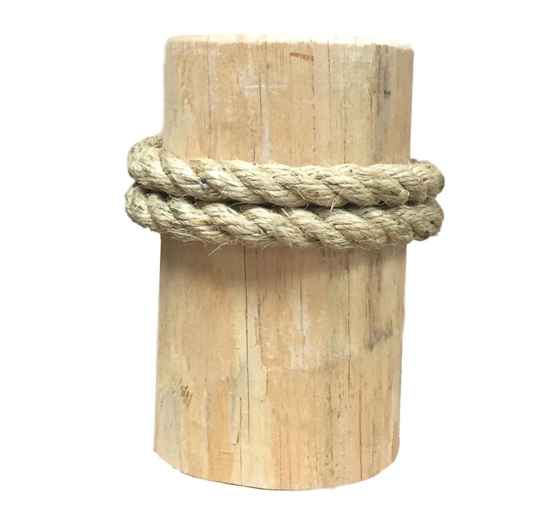 Wooden Piling Pier Post Double Rope