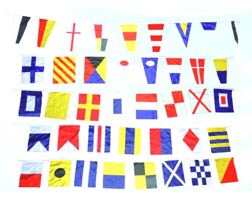 Signal Flags on a string 
Nautical Seasons