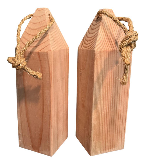 DIY unfinished custom Buoys set of 2 10" tall.  Nautical Seasons