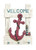 Anchor Welcome Wooden Wall Plaque 
Nautical Seasons