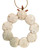 Back of Sand Dollar Wreath Ornament With Sugar Starfish 
Nautical Seasons 
