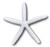 white Pencil finger Starfish Faux  Set of 3 5"  Nautical Seasons 866-888-2628
Nautical Seasons