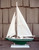 decorative wooden sailboat with fabric sails Nautical Seasons