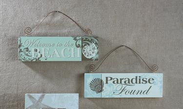 beach paradise sign choose style 