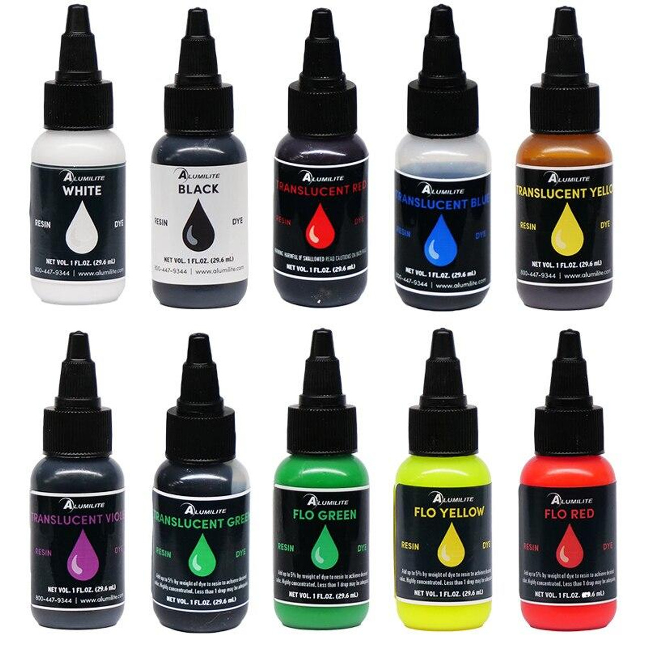 Black Opaque Dye (Alumilite) Liquid Dye for Coloring Epoxy Resin, Counters,  River Tables, and Arts and Crafts! (Color Pigment Dye, Epoxy Dye) 